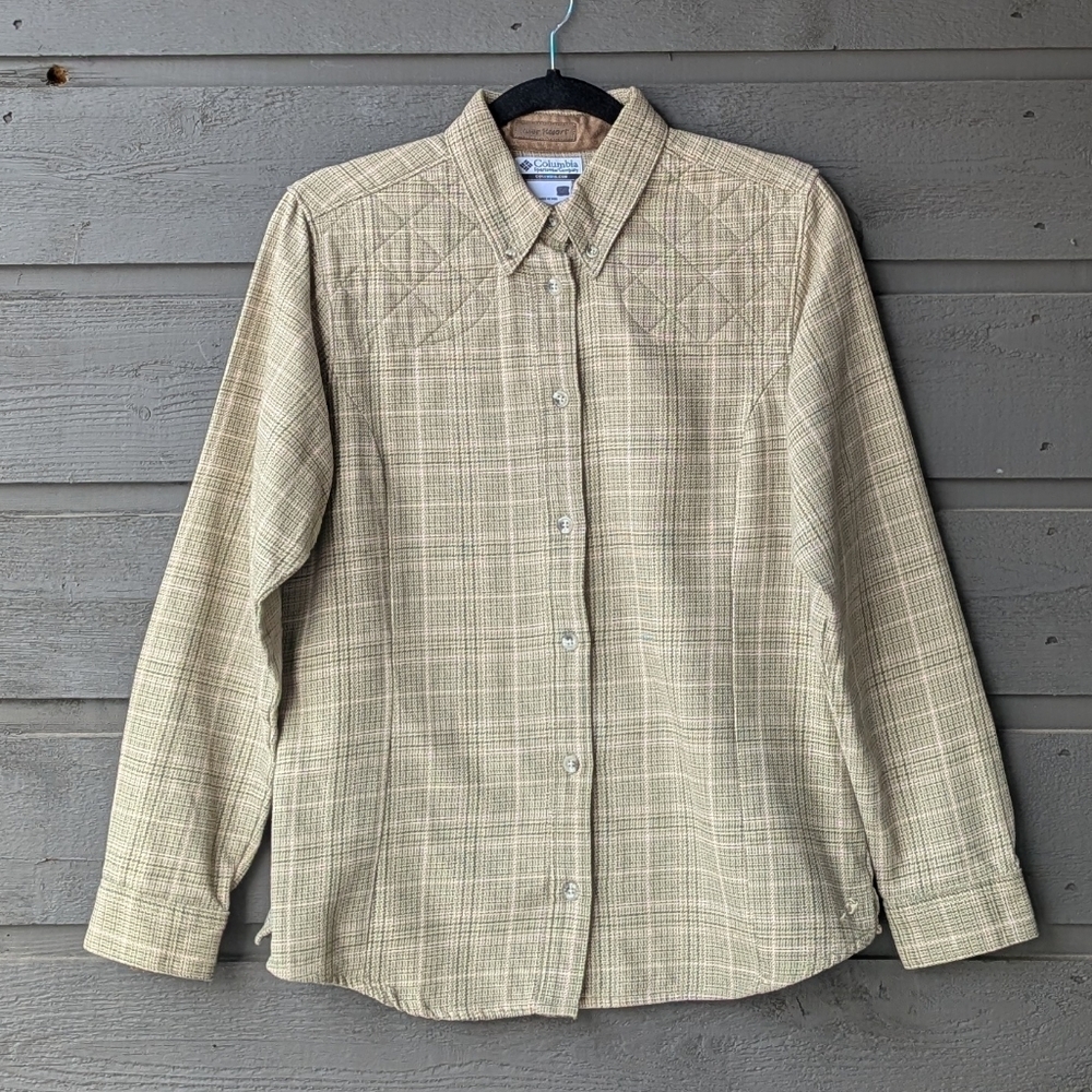 Columbia River Resort Foxy Grove Long Sleeve Shirt Sand Sable Size Small - Picture 9 of 9